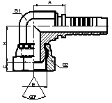 90° BSP COMPACT FEMALE 60° CONE SWIVEL NUT