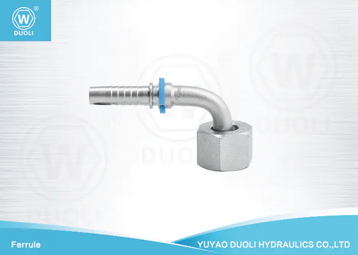 KOBEICO FITTING 90° METRIC FEMALE 24° CONE FRENCH TYPE