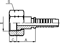 ORFS FEMALE FLAT SEAT ISO 12151-1/SAE J516