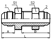  JIC MALE 37° CONE BULKHEAD
